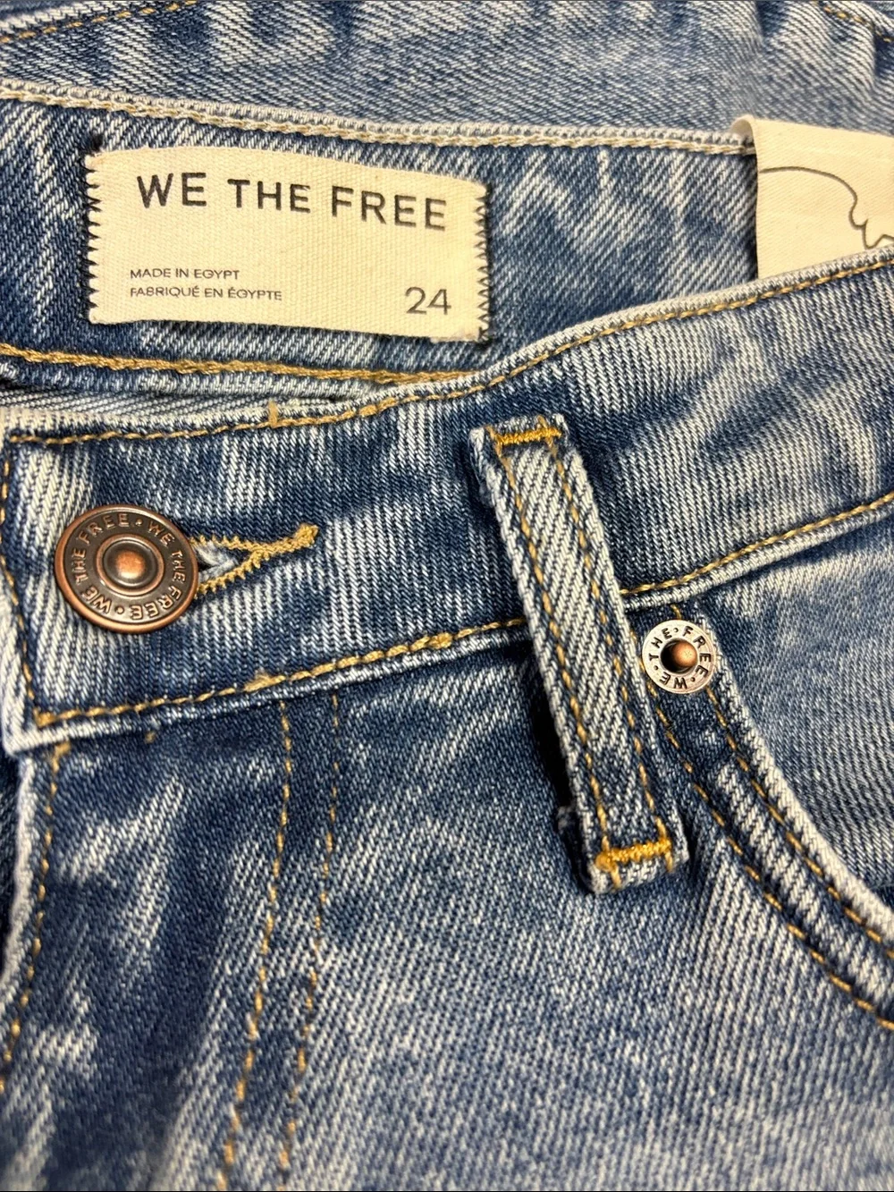 Free People We The Free Emre Flare Jeans Blue Size 24 NWOT